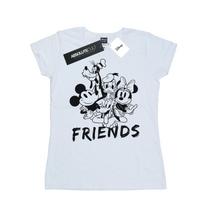 Disney Womens/Ladies Mickey Mouse And Friends Cotton T-Shirt L balta