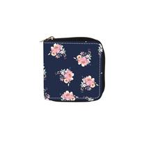 Flower replacement short zipper small wallet wallet clutch bag