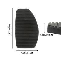 New 2PCS Car Brake Clutch Foot Pedal Pad Rubber Cover For Peugeot 4504.12 2130.15