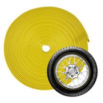 Car Auto Wheel Rim Protectors Rings Alloy  8 Meter Decor Guard Line Strip One Size geltona