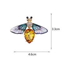 Bee Firefly Brooch Femininity High-end Suit Accessories Pin Fixed Clothes Coat Corsage