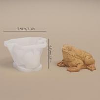 DIY 3D Frog Toad Silicone Candle Molds Animal Crafts Mold Home Decor only mold
