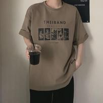 Women's Loose Korean Style Short Sleeve T-Shirt - Summer 2025 Mid-Length Top L