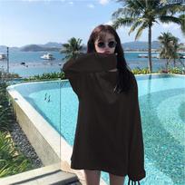 Women's Loose Candy Color Long-Sleeve Korean T-Shirt M