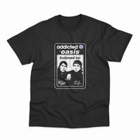 Summer New Oasis Band Rock Music Tide Brand Retro Casual Cotton Men's and Women's Casual Short-sleeved T-shirt S