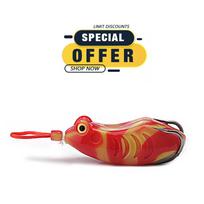 Limited Special Offer 6.5cm 11g Frog Type Topwater Soft Lure Silicone Thunder Fishing Lure