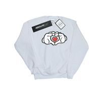 Disney Womens/Ladies Mickey Mouse Heart Hands Sweatshirt L balta