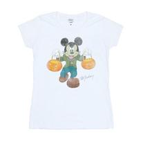 Disney Womens/Ladies Frankenstein Mickey Mouse Cotton T-Shirt XL balta