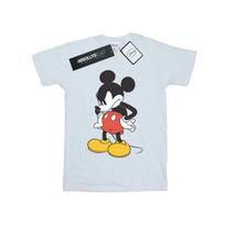 Disney Womens/Ladies Mickey Mouse Angry Look Down Cotton Boyfriend T-Shirt S balta