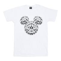 Disney Womens/Ladies Mickey Mouse Head Of Eyes Cotton Boyfriend T-Shirt XXL