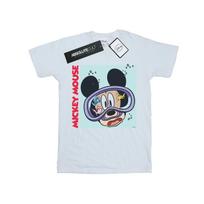Disney Mens Mickey Mouse Under Water T-Shirt XXL balta