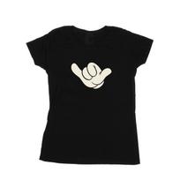 Disney Womens/Ladies Mickey Mouse Skate Cotton T-Shirt XL juoda