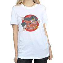 Tom and Jerry Womens/Ladies Catch Cotton T-Shirt XXL balta