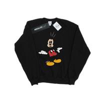 Disney Womens/Ladies Mickey Mouse Surprised Sweatshirt XXL juoda