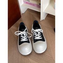 Ugly cute height increase Mickey black and white big head shoes women's new versatile casual sports platform Mary Jane bread shoes 35 juoda