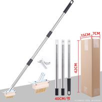 Crack Weeder Moss Remover Brush With  Handle, One Size beige