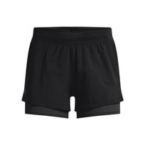 Under Armour Iso-Chill 2-in-1 Running and Fitness Shorts Women bottoms Black 1361582-001 M