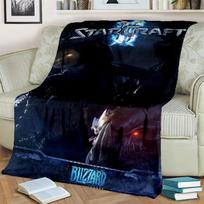 3D Retro Game StarCraft Gamer Blanket,Soft Throw Blanket for Home Bedroom Bed Sofa Picnic Travel Office Rest Cover Blanket Kids 30x40in