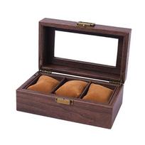 2/3/6/10/12 Grid Watch Box Wood Watch Cases Display Holder Wristwatch Organizer Jewelry Gift Box with Clear Lid & Pillow