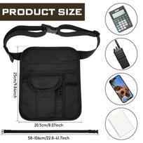 Server Apron Waist Pouch Oxford Cloth Waist Tool Pouch Bag with Adjustable Belt and Secure Buckle Multi Pocket Utility Money Bag