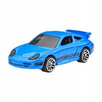 Hot Wheels Fast Furious Porsche 911 GT3 RS Model Diecast Scale 7cm Long HRW55 & 164 - - mėlyna
