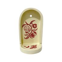 Hand Painted Ceramic Stand Ceramic Wall Desk Decoration for Mantels Tabletop Shelf Display Easter Holiday Decoration beige