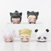 5pcs Jujutsu Kaisen Anime Sleeping Panda Figures Set Cute Collectible Toys 5cm no box