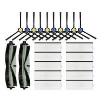 Skirta ILIFE T20s roboto vakuuminio keitimo pagrindinio šoninio šepečio HEPA filtro atsarginėms dalims CHINA black