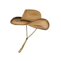 Jazz Hat Hollow Design Wide Brim Sun Hat Adjustable Drawstring Cowboy Hat Breathable Lightweight Summer Outdoor Hat kava