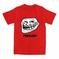Trollfaces Rage Comic T Shirt Funny Anime Hip Hop TShirts ShortSleeved Awesome Tops Summer Cotton Round Neck Clothes Women Tee S