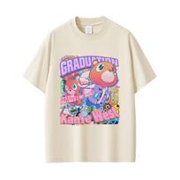 Rapper Kanye West Graduation Bear Graphic Tshirt Unisex Women Hip Hop Fashion Pop Music Tee Male pure Cotton Streetwear XL