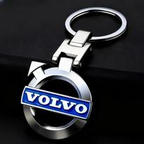 Automobilio logotipas raktų pakabukas - 3D chromuotas metalinis automobilio raktų pakabukas Volvo XC60 V50 S60 XC90 V60 V40 XC40 V70 S90 Olestar AWD S80 C40 white