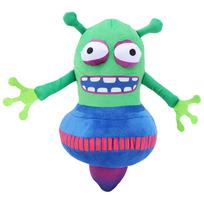 Cartoon Anime Bot Robot Plush Toys Game Figure Alien Robot Dolls Soft Stuffed Animals Dolls Kids Toys Fans Birthday Gifts 32*30CM žalia