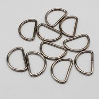 10 vnt. metalo D žiedo juostos dirželis odinis rankinės diržo sagtis Craft 25 mm 25mm sidabras