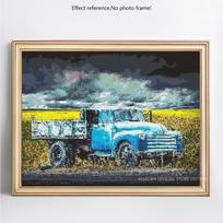 5D „pasidaryk pats“ deimantų mozaikos vaizdingos rapsų gėlės apvalios siuvinėjimo išpardavimas Kalnų krištolas 20X30