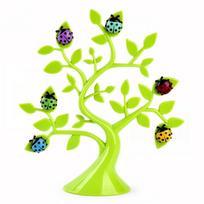 1set Creative message  cute ladybug refrigerator stickers environmental protection materials balta