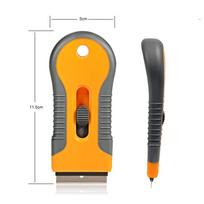 Razor Blade Tint Wrap Glue Squeegee Remover Cleaner  Ceramic Glass Car Window Viny Film Sticker Cleaning Razor Scraper mėlyna