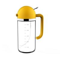 Oil Spray Pour Oil Two-in-one Oil Sprayer Bottle Dual-use Oil Pump Bottle Pot Kitchen Barbecue Oil Dispenser Automatic Opening Closing 500ML Capacity 500ML geltona