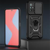 Slide Camera Lens Phone Case For Xiaomi Redmi Note 11 10 9 Pro 11S 10S 10C 9T 9AT 9C Poco X3 NFC M3 M4 Pro Military Grade Shockproof Armor Ring Cover Redmi 9C juoda