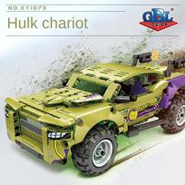 KAZI geležies ir plieno „Ranger“ super bėgimo automobilio modelis, žaislas bumerangas, dėlionė iš mažų dalelių, surinktas berniukas
