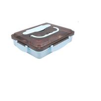 304 Stainless Steel Lunch Box, Lunch Lunch Box for Office Workers, Bag Handle, Deep Insulation Lunch Box rožinė