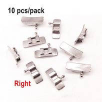 Dantų ortodontinis liežuvio apvalkalo vamzdelis nerūdijančio plieno liežuvio apvalkalas Odontologo gaminio medžiaga 1 pack Hook right white