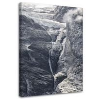 Canvas print, Grey rocks landscape 40x60 pilka spalva