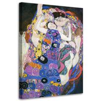 Drobės atspaudas, Mergelė - G. Klimto reprodukcija 40x60 violetinė