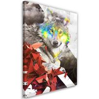 Canvas print Wolf Coloured Abstract 40x60 įvairiaspalvis