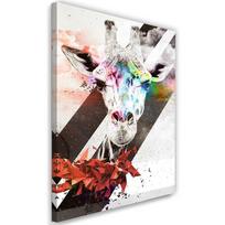 Canvas print Giraffe Abstract Multicoloured 40x60 įvairiaspalvis
