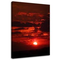 Canvas print Sunset Red Nature 40x60 raudona