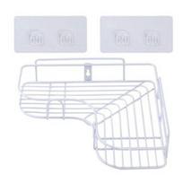 Iron Bathroom Shelf Shower Wall Mount Shampoo Storage Holder with Suction Cup No Drilling Kitchen Storage Bathroom Accessories balta