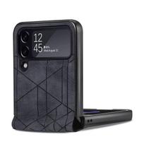 Slim Protective Folding Design Leather Case For Samsung Galaxy Z Flip4 5g Flip 4 Zflip4 Non -Slip Protective Cover Funda for Samsung Z Flip 4 juoda