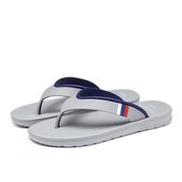 WTEMPO Summer Men's Flip-flops Outdoor Soft-sole Lightweight Slides Anti-slip Indoor Slipper Beach Shoes 44 juoda